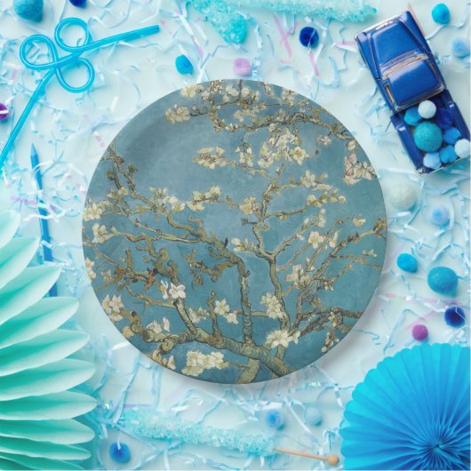 PAPIERPLATTE: VINVENT VAN GOGH: ALMOND BLOSSOMS PAPPTELLER (Party)