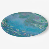 PAPIERPLATTE: "WASSERLILIEN" NACH MONET PAPPTELLER (Schrägansicht)