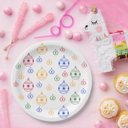Papierplatte - Weihnachtsbaumschmuck Pappteller (Party)