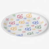 Papierplatte - Weihnachtsbaumschmuck Pappteller (Schrägansicht)