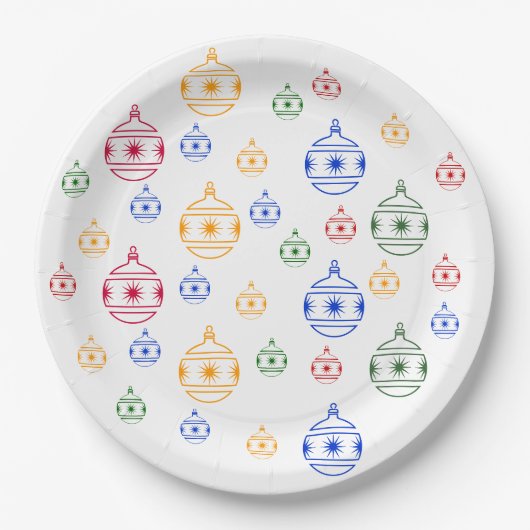 Papierplatte - Weihnachtsbaumschmuck Pappteller (Vorderseite)