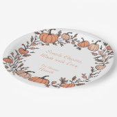 Papierplatte (weiß) pappteller (Schrägansicht)