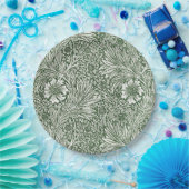 PAPIERPLATTE: WILLIAM MORRIS : BLUMENMARIGOLLE  PAPPTELLER (Party)