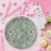 PAPIERPLATTE: WILLIAM MORRIS : BLUMENMARIGOLLE  PAPPTELLER (Party)