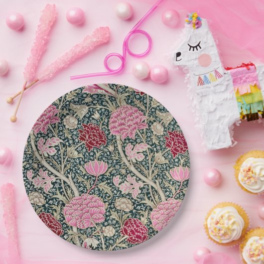 PAPIERPLATTE : WILLIAM MORRIS : CRAY DESIGN PAPPTELLER (Party)