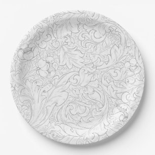 PAPIERPLATTE : WILLIAM MORRIS : FLORALLES PATTER PAPPTELLER
