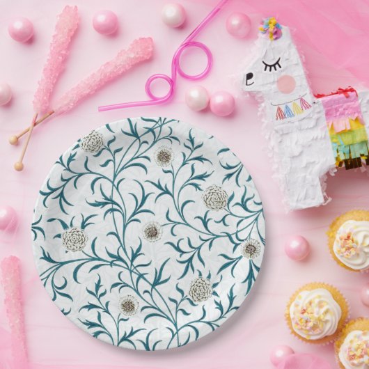 PAPIERPLATTE: WILLIAM MORRIS : FLÜSSIG PAPPTELLER (Party)