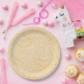 PAPIERPLATTE: WILLIAM MORRIS : LARKSPUR PAPPTELLER (Party)