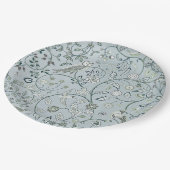 PAPIERPLATTE: WILLIAM MORRIS : OWL & PHEASANT PAPPTELLER (Schrägansicht)