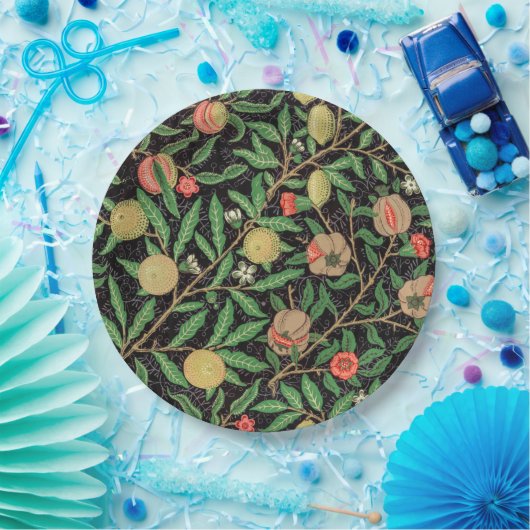 PAPIERPLATTE: WILLIAM MORRIS : POMEGRANATE PAPPTELLER (Party)