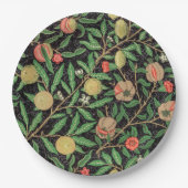 PAPIERPLATTE: WILLIAM MORRIS : POMEGRANATE PAPPTELLER (Vorderseite)