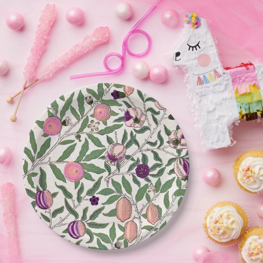 PAPIERPLATTE: WILLIAM MORRIS : POMEGRANATE PAPPTELLER (Party)