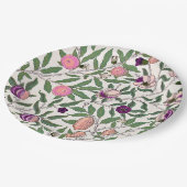 PAPIERPLATTE: WILLIAM MORRIS : POMEGRANATE PAPPTELLER (Schrägansicht)