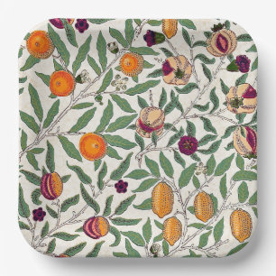 PAPIERPLATTE: WILLIAM MORRIS: POMEGRANATES PAPPTELLER