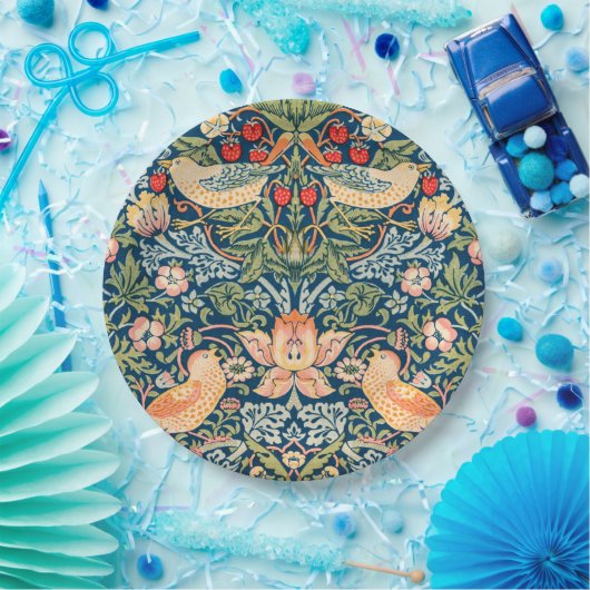 PAPIERPLATTE: WILLIAM MORRIS :STRAWBERRY THIEVY PAPPTELLER (Party)