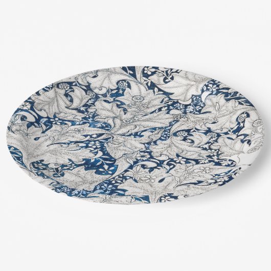 PAPIERPLATTE : WILLIAM MORRIS : WALLFLOWER PATTER PAPPTELLER (Schrägansicht)