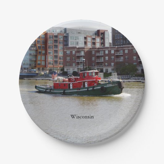 Papierplatte Wisconsin Pappteller (Vorderseite)