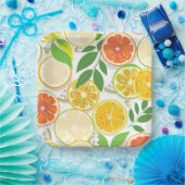 Papierplatte - Zitrusscheiben aus Boho Pappteller (Party)