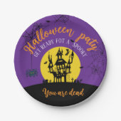 Papierplatte - zu Halloween Pappteller (Vorderseite)