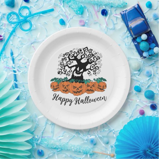 Papierplatte - zu Halloween Pappteller (Party)