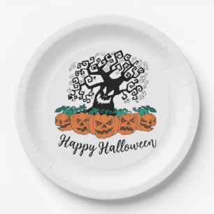Papierplatte - zu Halloween Pappteller
