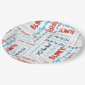 Papierplatte zum Piraten Pappteller (Schrägansicht)