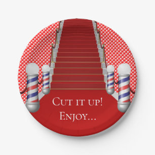 Papierplatten-Barbershop Pappteller