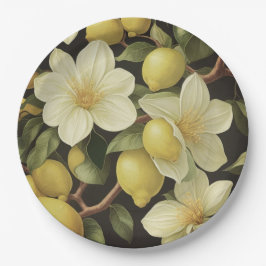 Papierplatten Blumenzähne Hochzeit/Dusche Pappteller