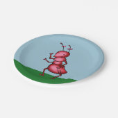 Papierplatten-Cartoon-Ameise Pappteller (Schrägansicht)