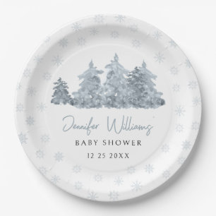 Papierplatten für geschlechtsneutrale Babyparty im Pappteller