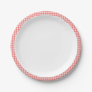 Papierplatten-Picknick-rotes Pappteller