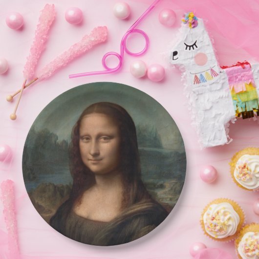 PAPIERPLATZ: LEONARDO DA VINCI: DIE MONA LISA PAPPTELLER (Party)