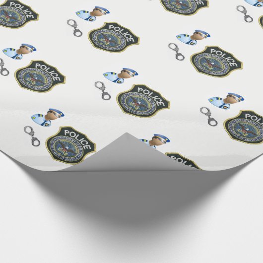 Papierpolizist Geschenkpapier (Ecke)