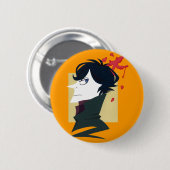 Papierporträt Button (Vorne & Hinten)