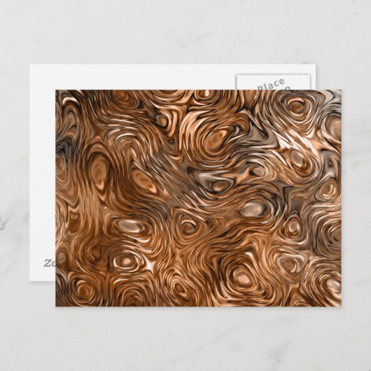 Papierpostkarte "Kupfer" geschmolzen Postkarte (Vorne/Hinten)