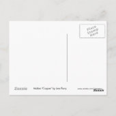 Papierpostkarte "Kupfer" geschmolzen Postkarte (Rückseite)