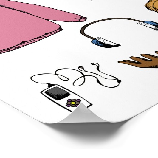 Papierpuppe Poster (Ecke)