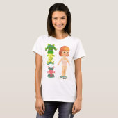 Papierpuppen-T-Shirt T-Shirt (Vorne ganz)
