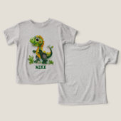 Papierquilling-Stil Dinosaurier ändern den Namen (Design Vorderseite & Rückseite)