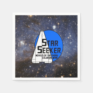 Papierraum-Servietten - Stern/Galaxie mit Logo Serviette