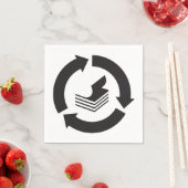Papierrecyclingpapier Napkins Serviette (Beispiel)