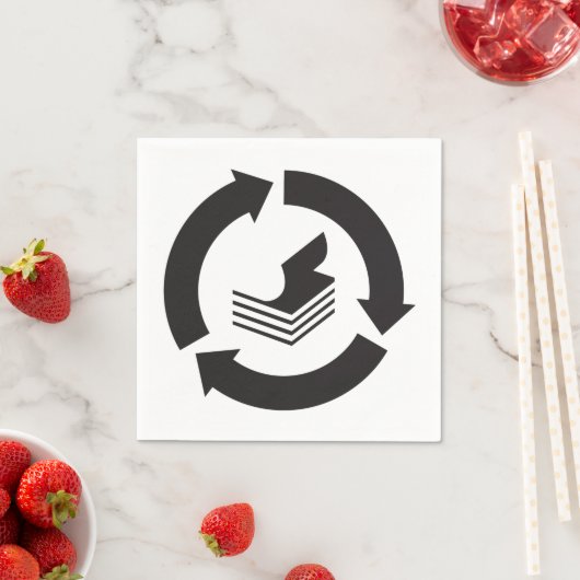 Papierrecyclingpapier Napkins Serviette (Beispiel)