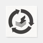 Papierrecyclingpapier Napkins Serviette (Vorderseite)