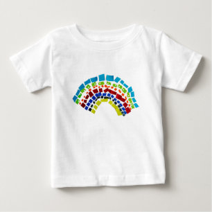 Papierregenbogen Baby T-shirt