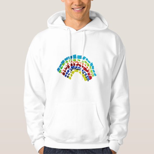 Papierregenbogen Hoodie (Vorderseite)