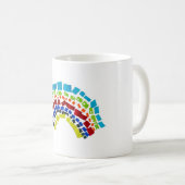 Papierregenbogen Kaffeetasse (VorderseiteRechts)