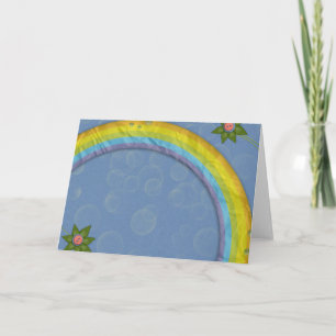 Papierregenbogen Karte