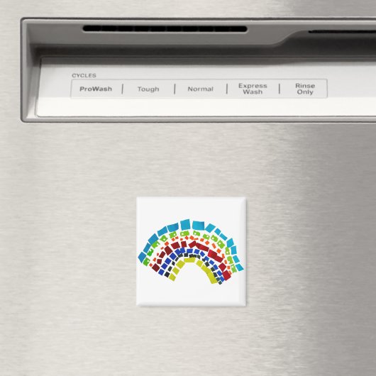 Papierregenbogen Magnet (In Situ (Geschirrspüler))