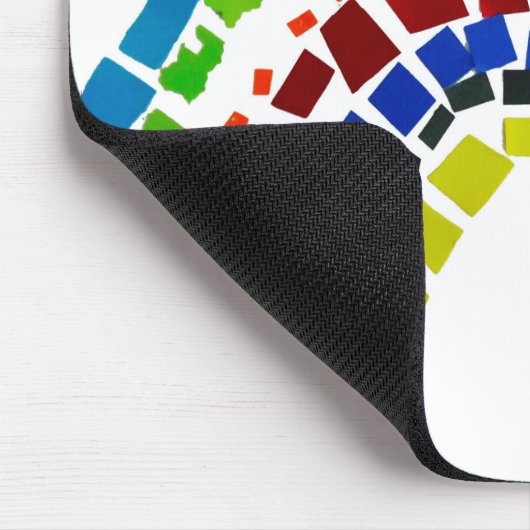 Papierregenbogen Mousepad (Ecke)