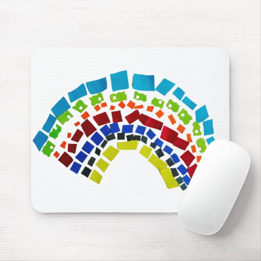 Papierregenbogen Mousepad (Mit Mouse)